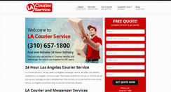 Desktop Screenshot of lacourierservice.com